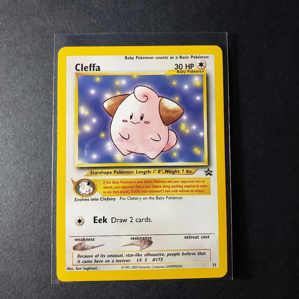 Cleffa Black Star Pokemon Promo Card # 31 - WOTC